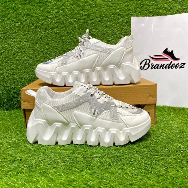 Women's High Sole Chunky Sneakers D-5 - Image 5