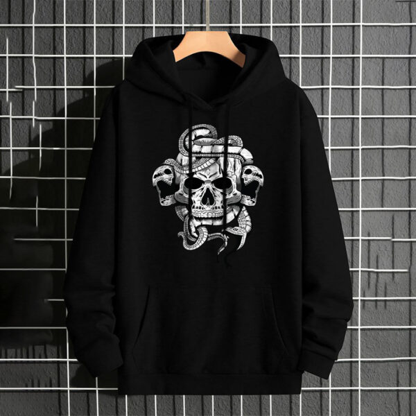 Scary Skulls Black Hoodie