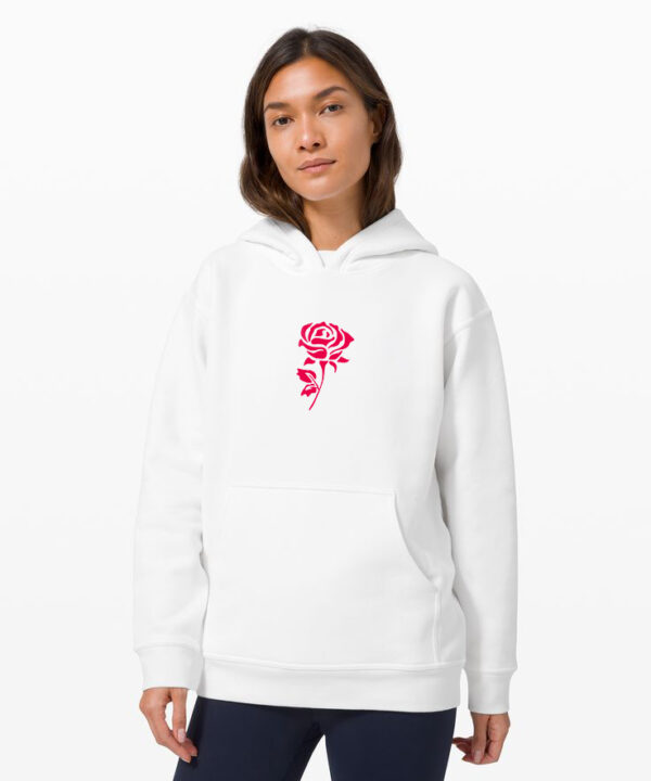 Rose White Women's Hoodie