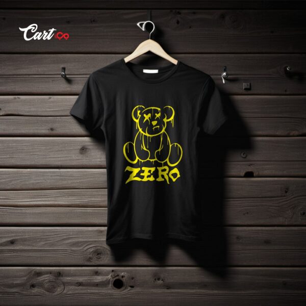Teddy Zero Printed Black T-Shirt