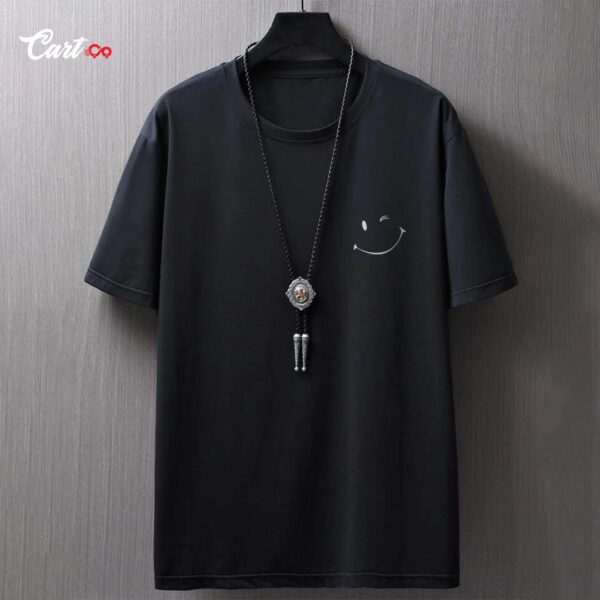 Smily Printing Oversized Round Neck T-Shirts